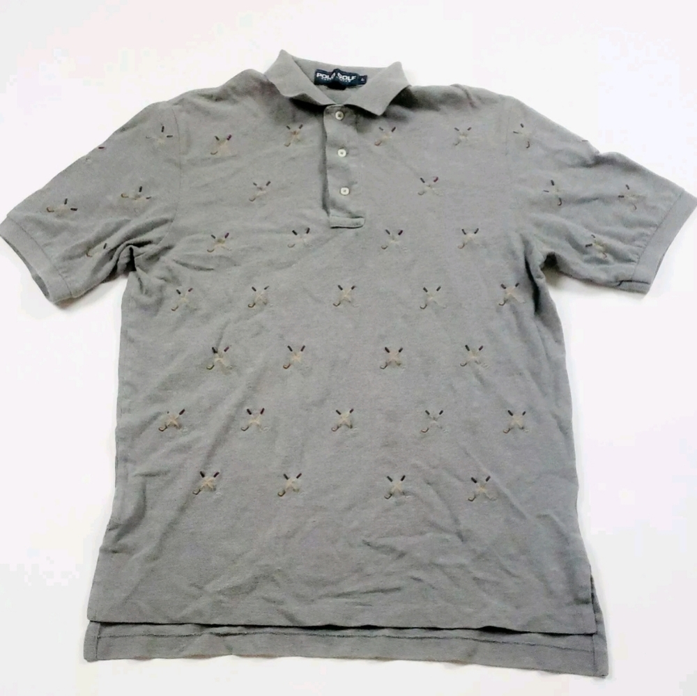 Ralph Lauren Mens Size L Polo Golf Stitched Clubs